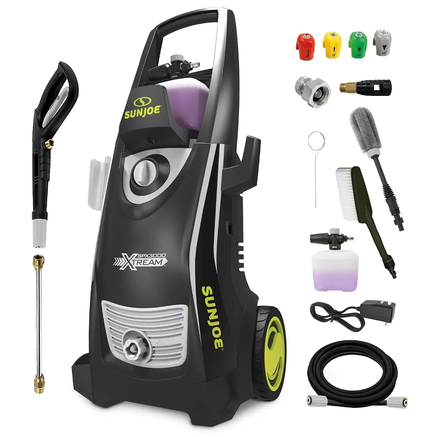 XTREAM 2,200 PSI Pressure Washer, SPX3000-XT1 | with 14.9A Motor, Includes 4 Quick-Connect Nozzles, High-Pressure Hose,, Custom