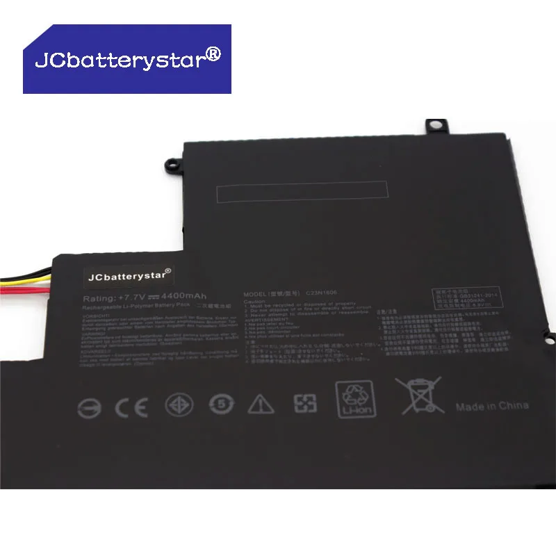 Imagem -02 - Jcbatterystar-bateria do Portátil para Asus Zenbook Ux390 Ux390ua Ux390uak Ux390ua1a Ux390ua1a Série C23pqch C23n1606 Novo