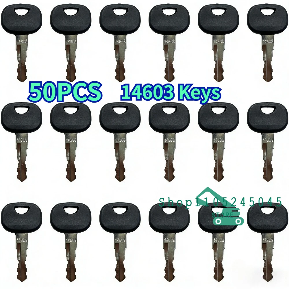 50 pieces 14603 Keys For WACKER NEUSON EXCAVATOR Ignition Key Gehl JLG JCB LINDE CLASS SKYTRAK HAMM