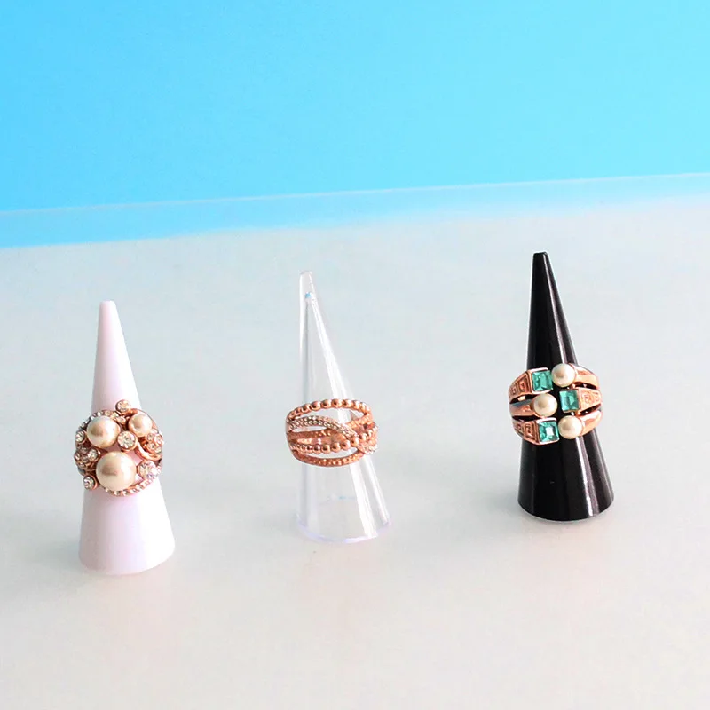 

10pcs Conical Ring Display Stand Jewelry Ring Holder Ring Base Jewelry Display Props