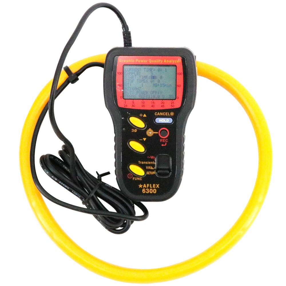 AFLEX-6300 Graphic Display Overlapped Voltage Digital Power Quality Analyzer