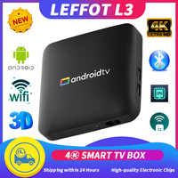 LEFFOT L3 Smart TV Box Android 14.0 Amlogic S905L3 2GB 16GB 4K HD BT Set Top Box Google Voice Remote Media Player Home Android
