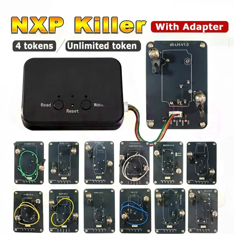 Super NXP Killer Tool For All NXP NCF29XX Chip Fob Keys Adding With Adapters Fit For BMW Mazda Nissan Mitsubishi Land Rover