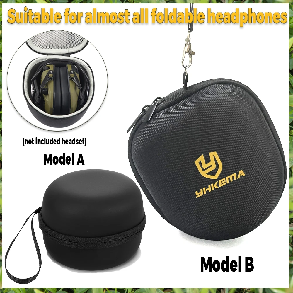 Shockproof Hard Carrying Case Storage Travel Bag For Walkers Howard Leight Impact Sport Sound Amplification OD Shooting Earmuff