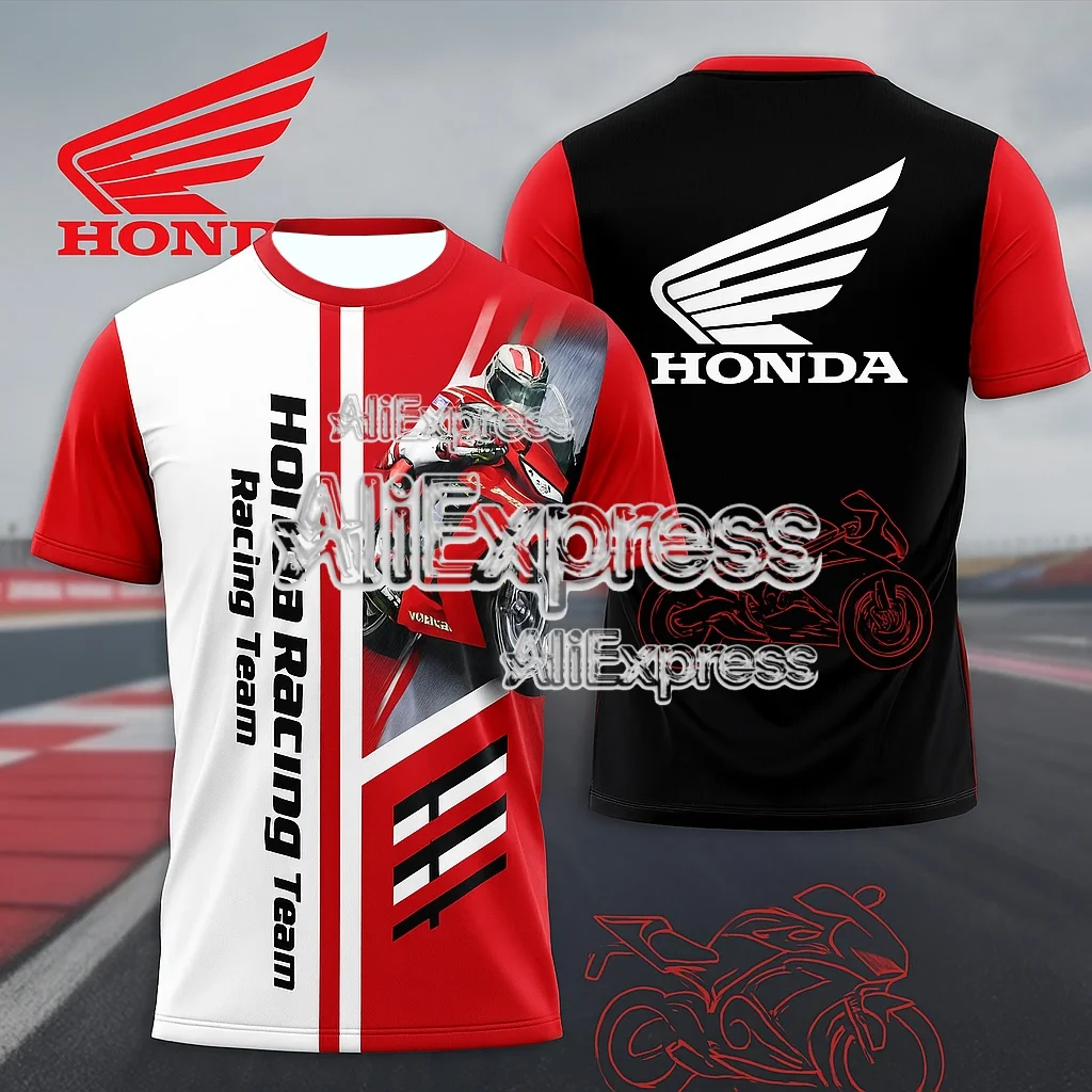 

Honda's popular racing quick-drying motorcycle, motorcyclist T-shirt, lightweight breathable sportswear, summer outdoor riding