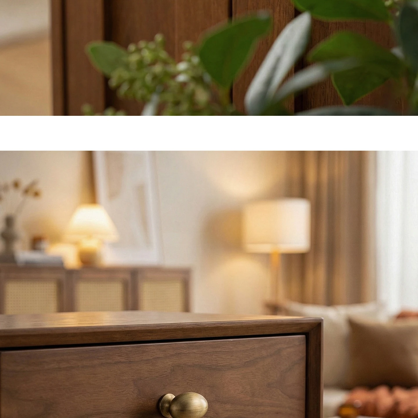 Antique brushed brass single-hole cabinet knob 18