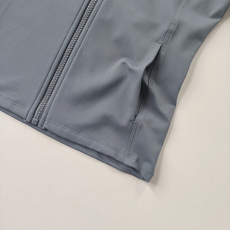 Sportjacke, Damen Herbst- und Winter-Slim-Fit, Professionelle Schnelltrocknende Kleidung, Schlankmachendes Sport-Langarm-Prati-Yoga-Oberteil – Detail 5