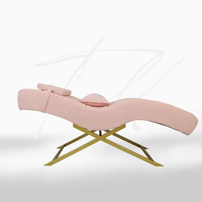 Beauty bed Beauty salon special spa massage S-type professional embroidery eyelash bed Lifting eyelash bed Eyebrow