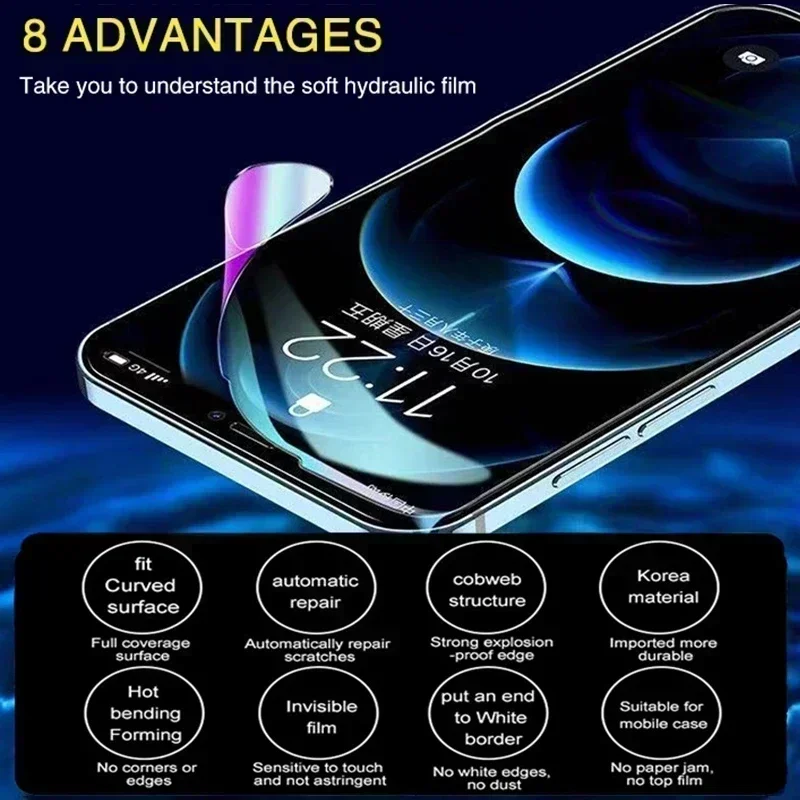 5Pcs Full Cover Screen Protector For Google Pixel 7 8 9 Pro Hydrogel Film Google Pixel 6Pro 8A 7A 6A 5A 4 XL 4A Screen Protector