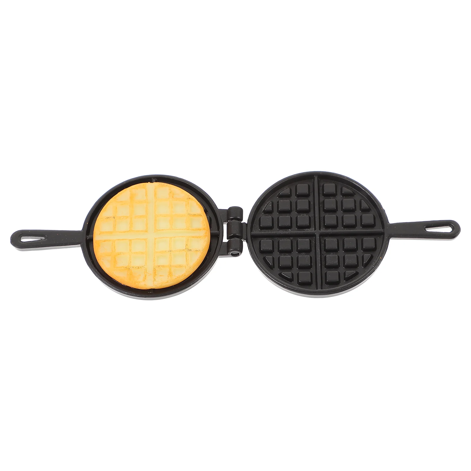 Brinquedos de comida em miniatura modelo de cena criativa acessórios para casa de bonecas molde de waffle micro decoração