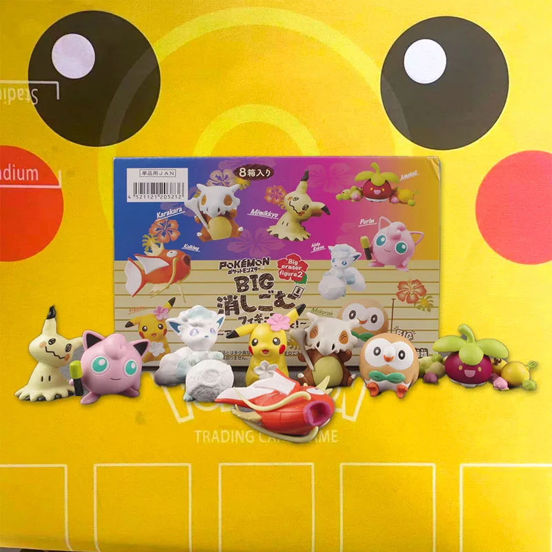 

Pokemon Bounsweet Rowlet Pikachu Cubone Magikarp Vulpix Jigglypuff Mimikyu Doll Gifts Toy Model Anime Figures Collect Ornaments