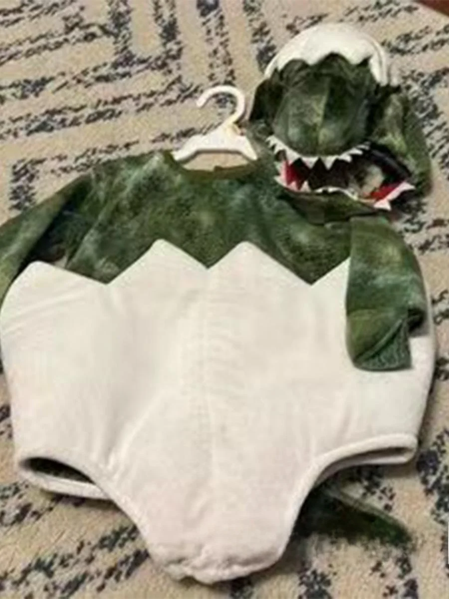 2023 loween Costume da spettacolo teatrale per bambini Dinosauro del fumetto ell Piccolo dinosauro Costume da arrampicata