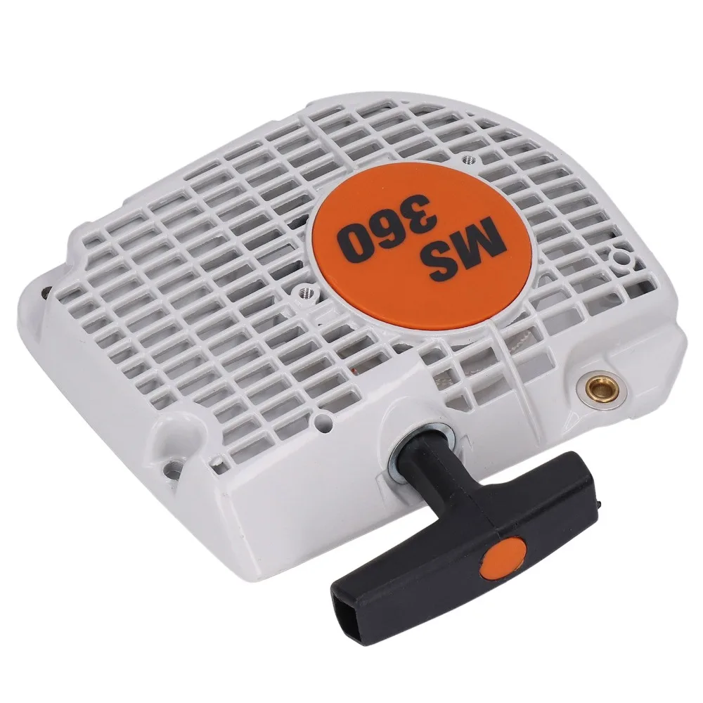 Plastic Starter Assembly White Easy to Install Pull Starter Assembly Compact Rewind Starter Assembly for Stihl MS360 036 340 034