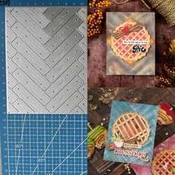 Lucky Goddess Metal Cutting Dies Herringbone Parquet Diy Scrapbooking Photo Album Decorative Embossing Paper Card Crafts