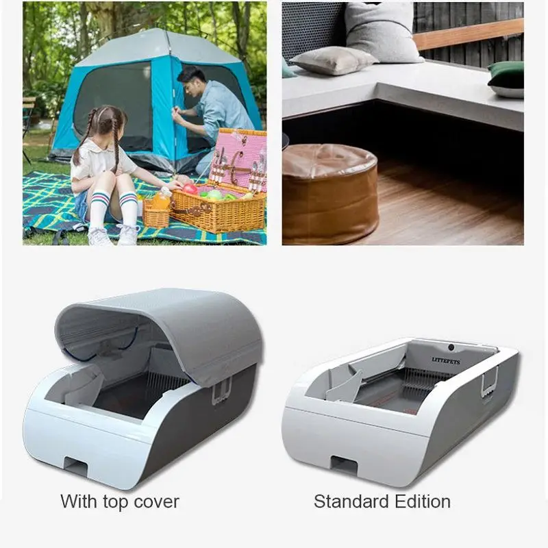 Hot Selling Smart Cat Litter Box Self Cleaning Cat Toilet Battery Version Cat Litter Box