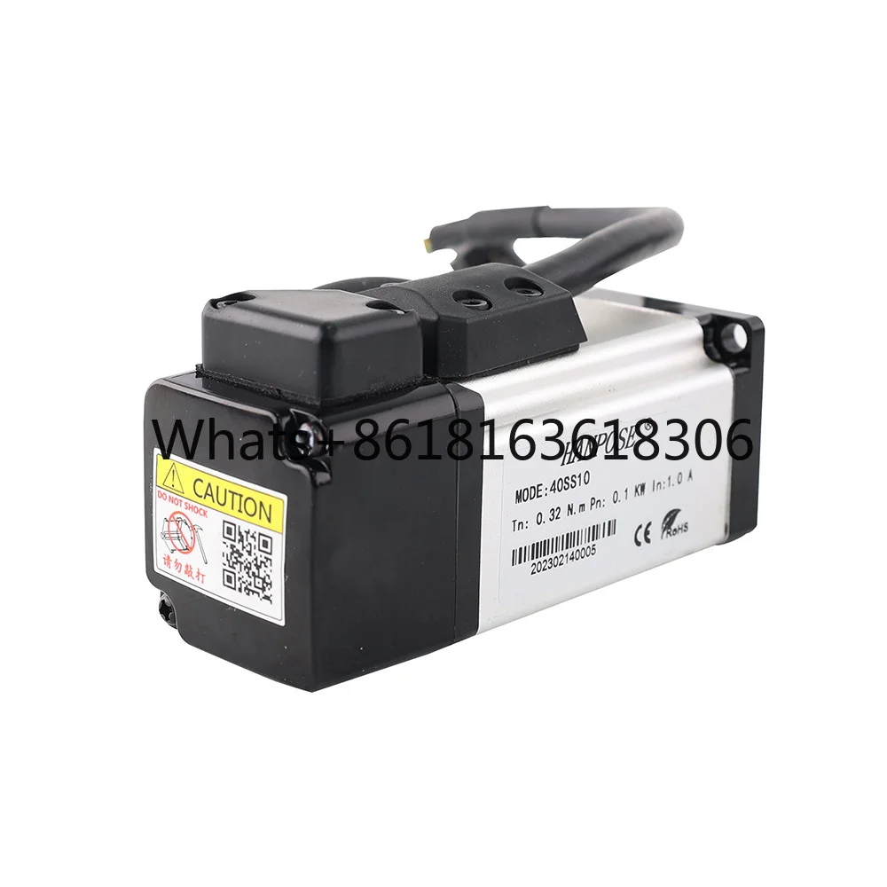 AC Servo Motor drive kit AC200-240V 1.0A 0.32N.m 40SS10 And ASD210 CNC Milling Machine Equipment Accessories 100W