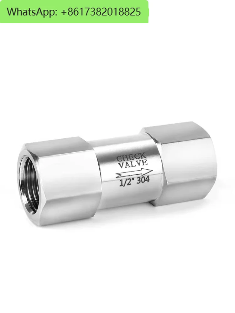 

304/316 stainless steel check valve 4 points, inner thread water pipe pump one-way valve, oil gas liquid check valve 2 points