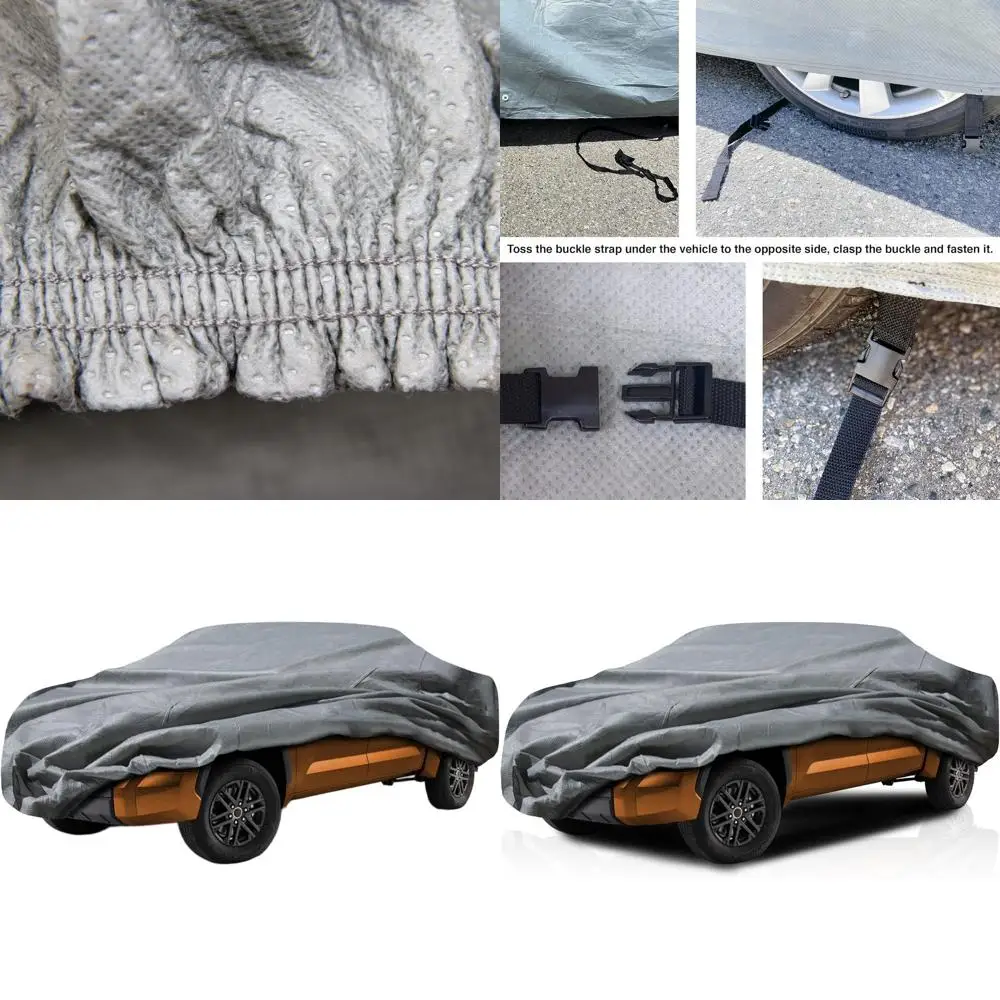 

All-Weather 5-Layer Semi-Custom Truck Cover for 2020-2026 2500/3500HD Crew Cab 6.6ft Bed: Waterproof, Dustproof, Windproof, UV-R