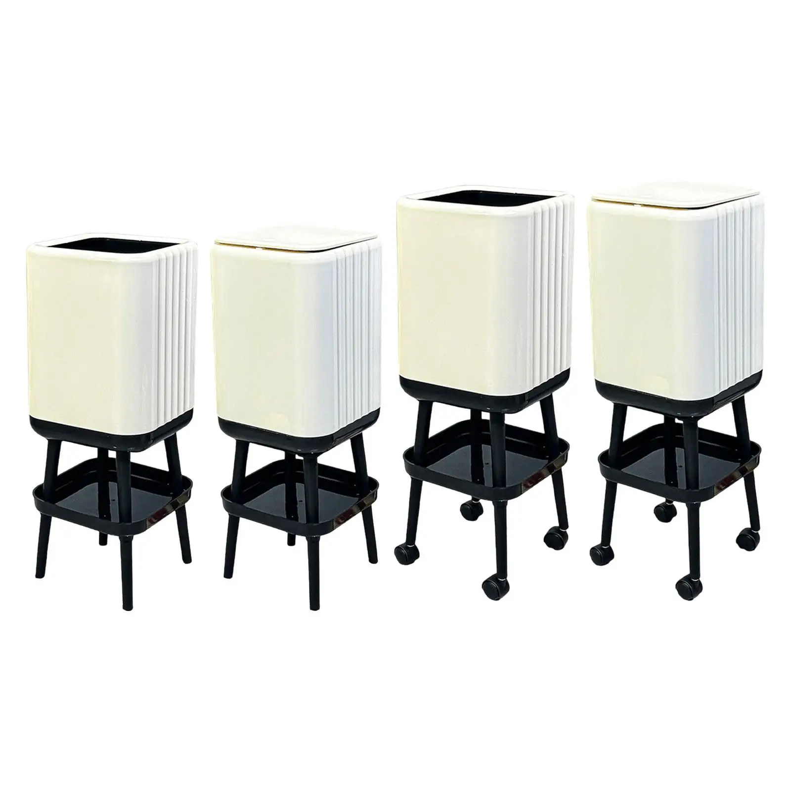 

Trash Can with Legs,Sturdy,Dustbin,Minimalist,Household,Garbage Can,Trash Bin Waste Basket for Kitchen, Bathroom,Office,Home