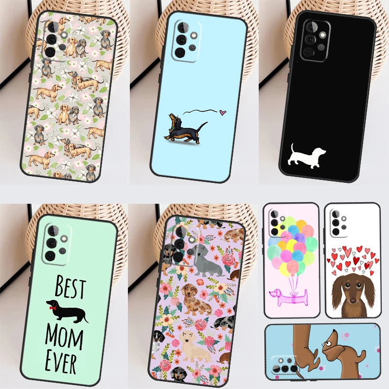 Dachshund Teckel Dackel Dog For Samsung Galaxy A52 A42 A32 A22 A12 A13 A23 A33 A53 A51 A71 A14 A24 A34 A54 Phone Case