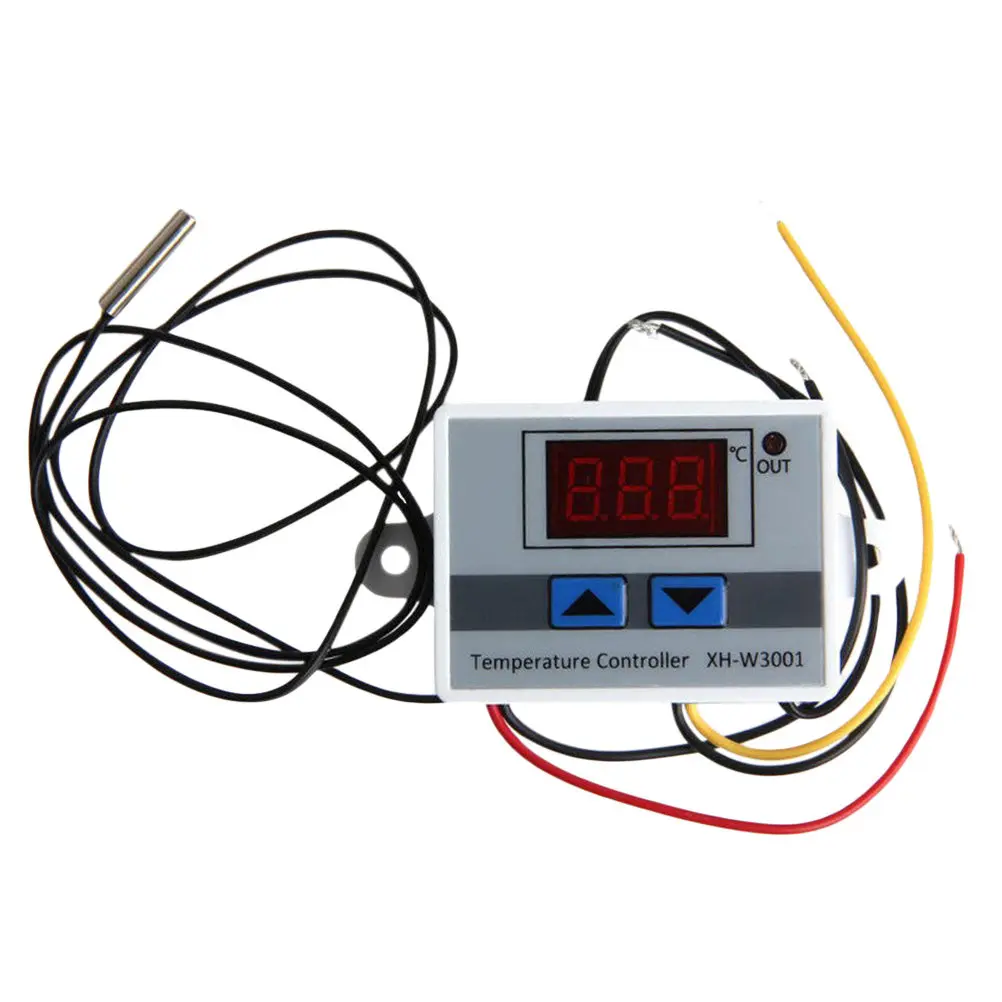 Indoor Programmable Thermostat for Fan Coil Units 12V 120W Digital Temperature Controller Large Backlit LED Display Heating