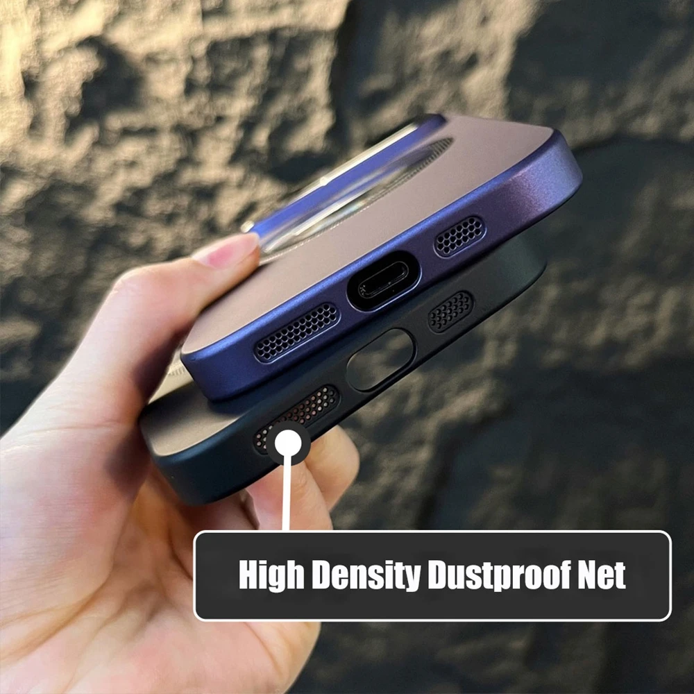 For iPhone 14 Pro Magsafe Case Luxury Slim Mat Magnet Ultra Thin Hard PC Shockproof Cover for iPhone 12 13 14 15 Pro Max 15Plus
