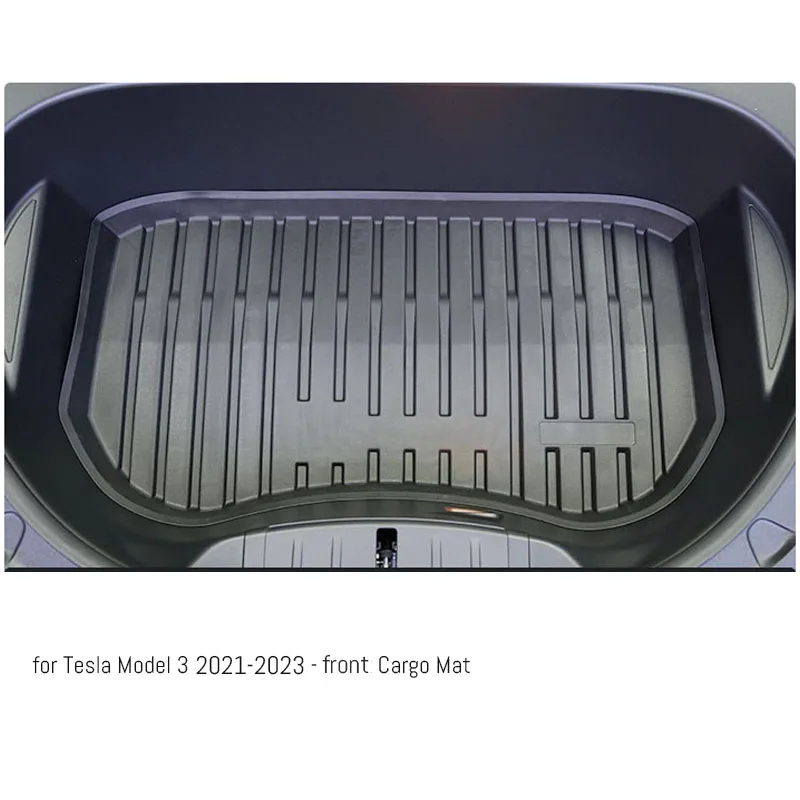 For Tesla Model Y/3 front Cargo Liner + Lower Boot Carpet Protector Thicken Flexi TPE Trunk Mats