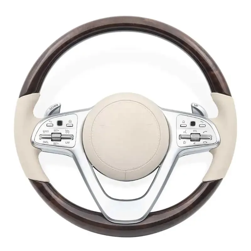 

For Mercedes Benz Maybach Style W204 W205 W212 W213 W222 W221 W223 E63s C180 E200 CLS GLC GLE Customized Steering Wheel