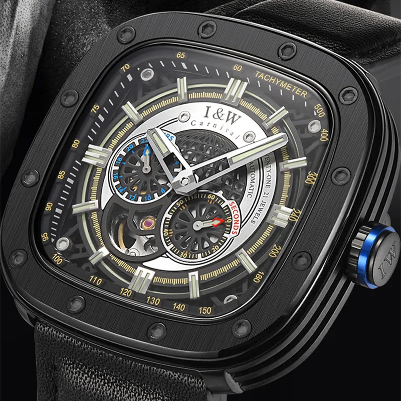 Reloj CARNIVAL Man Fashion Mechanical Watches Brand Luxury MIYOTA Automatic Movement Wrist Watch for Men Waterproof Montre Homme