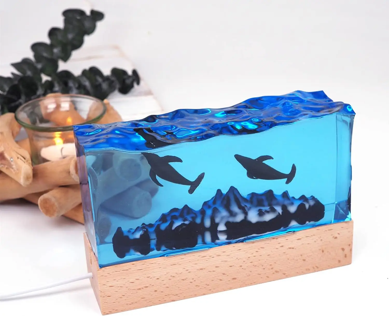 DIY Crystal Epoxy Resin Mold Mountain Sea Wave Sea Water Surface Mirror Silicone Mold