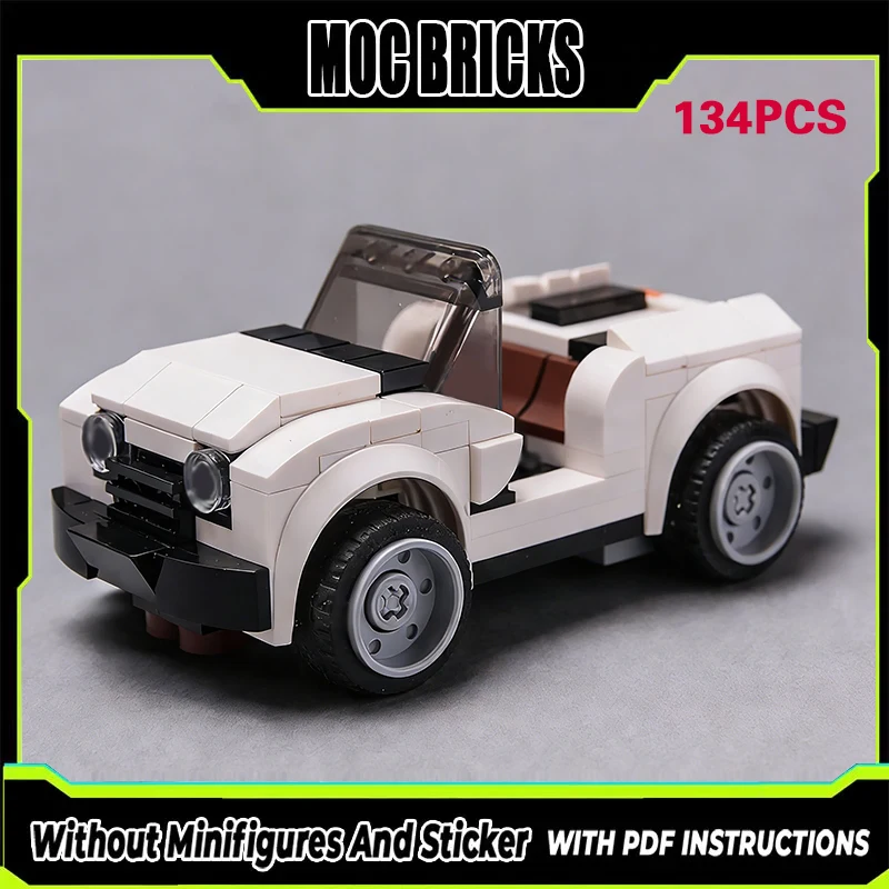 

Speed Racing Car Model MOC Building Bricks Convertible Sports Car Modular Technology Gifts Holiday Assemble Children Toys Suit