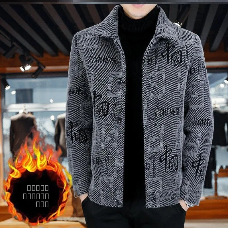 

Мужское зимнее шерстяное пальто Jaet Thiened ort Sle, теплая одежда, осенняя новинка Faion, облегающее платье на одной пуговице