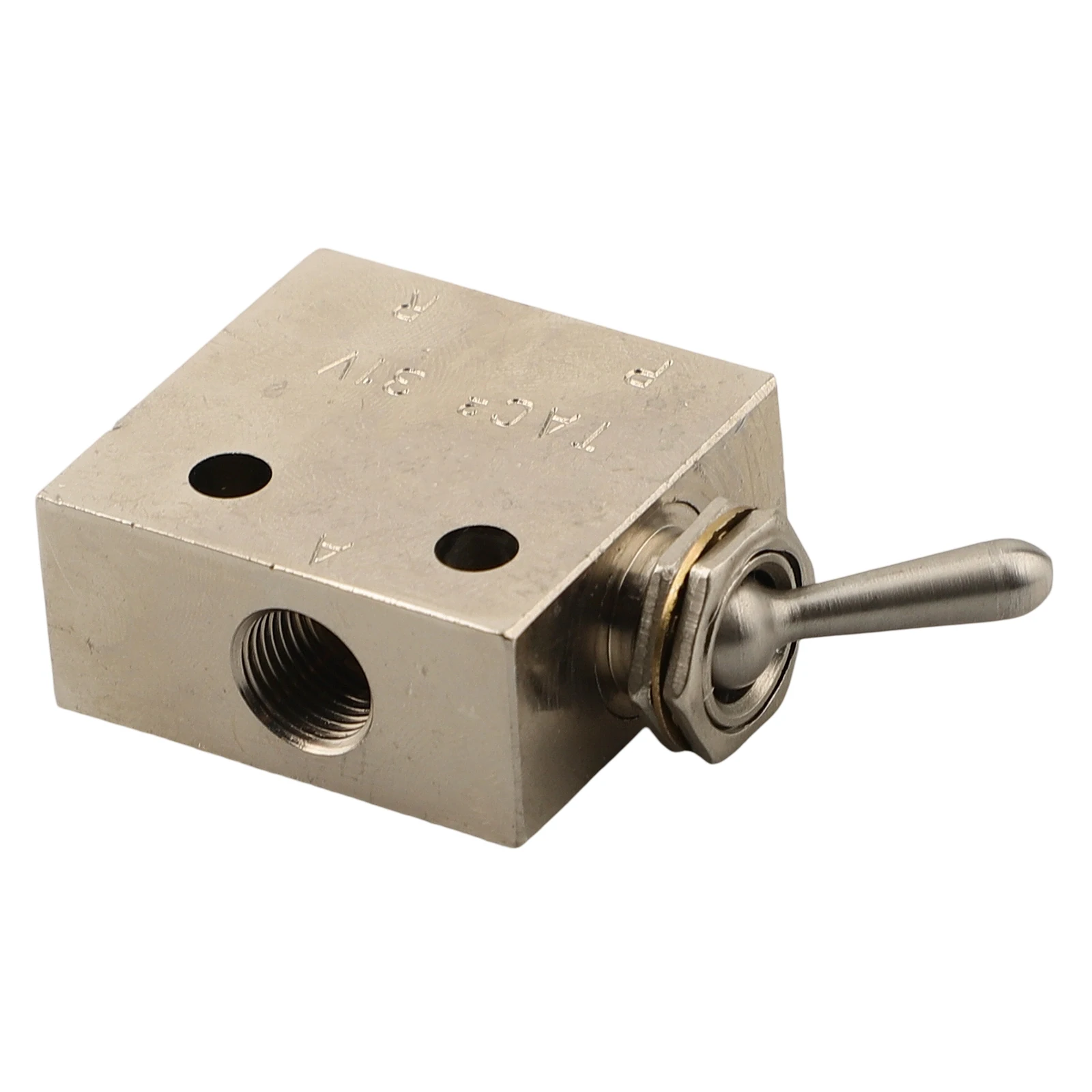 Pneumatic Control Valve TAC2-31V 2/3 Way Mechanical for reset Type Brass Body Nickel Plated Rc1/8 Ports and 6mm Push-in