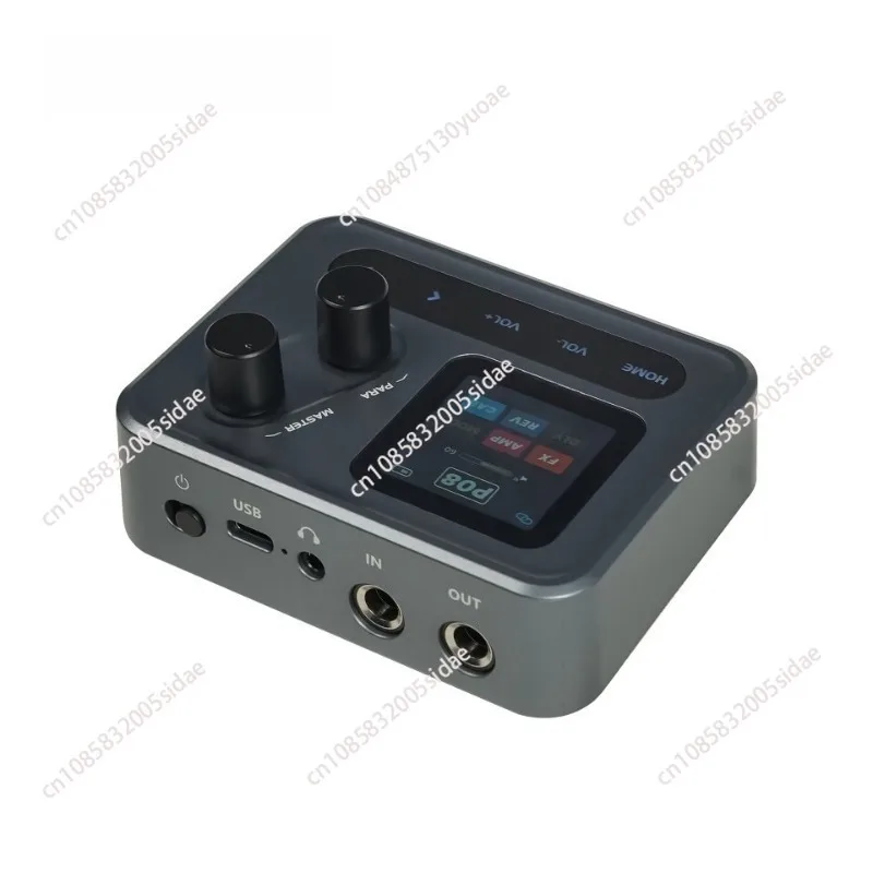 Guitar/Bass Multi-Effects Processor - Headphone Amp with Noise Gate, Amp Sims, Delay, Reverb & Drum Machine
