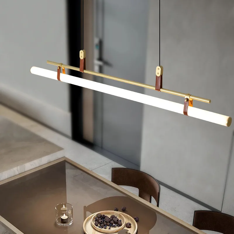 

Nordic Postmodern Dining Table and Bar Lighting Simple and Creative Office Study Long Bar Restaurant Pendant Light