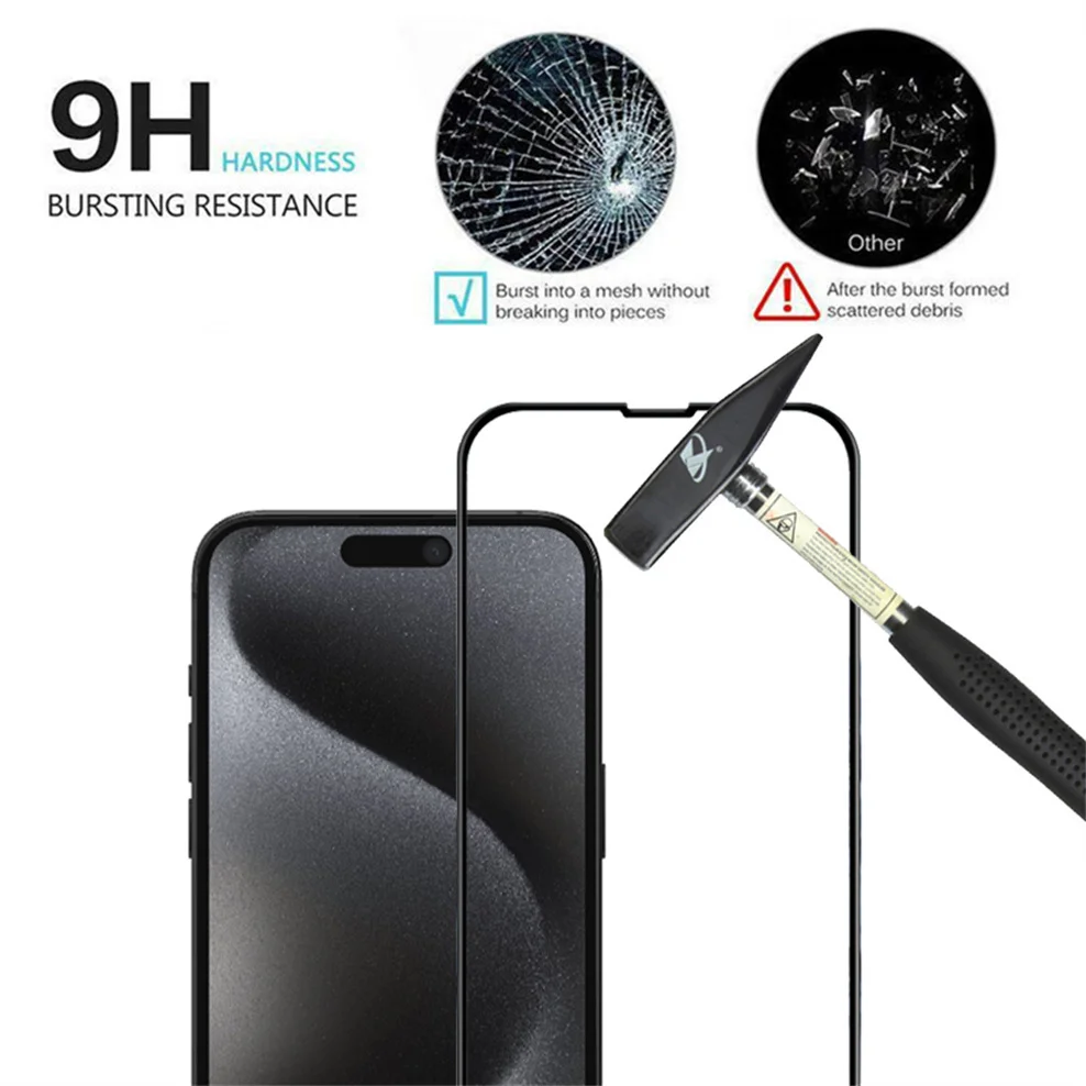 5 Pcs, High-quality Tempered Glass for iPhone 15 Pro Max Screen Protector iPhone15 15Plus Apple 15 Plus Glass iPhone 15Pro Max