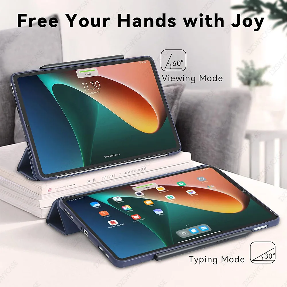 Case for Xiaomi Mi Pad 5/5 Pro 11 Inch 2021, Smooth Front Cover and Soft Back Cover, Auto Wake/Sleep, Lightweight Cover image 5