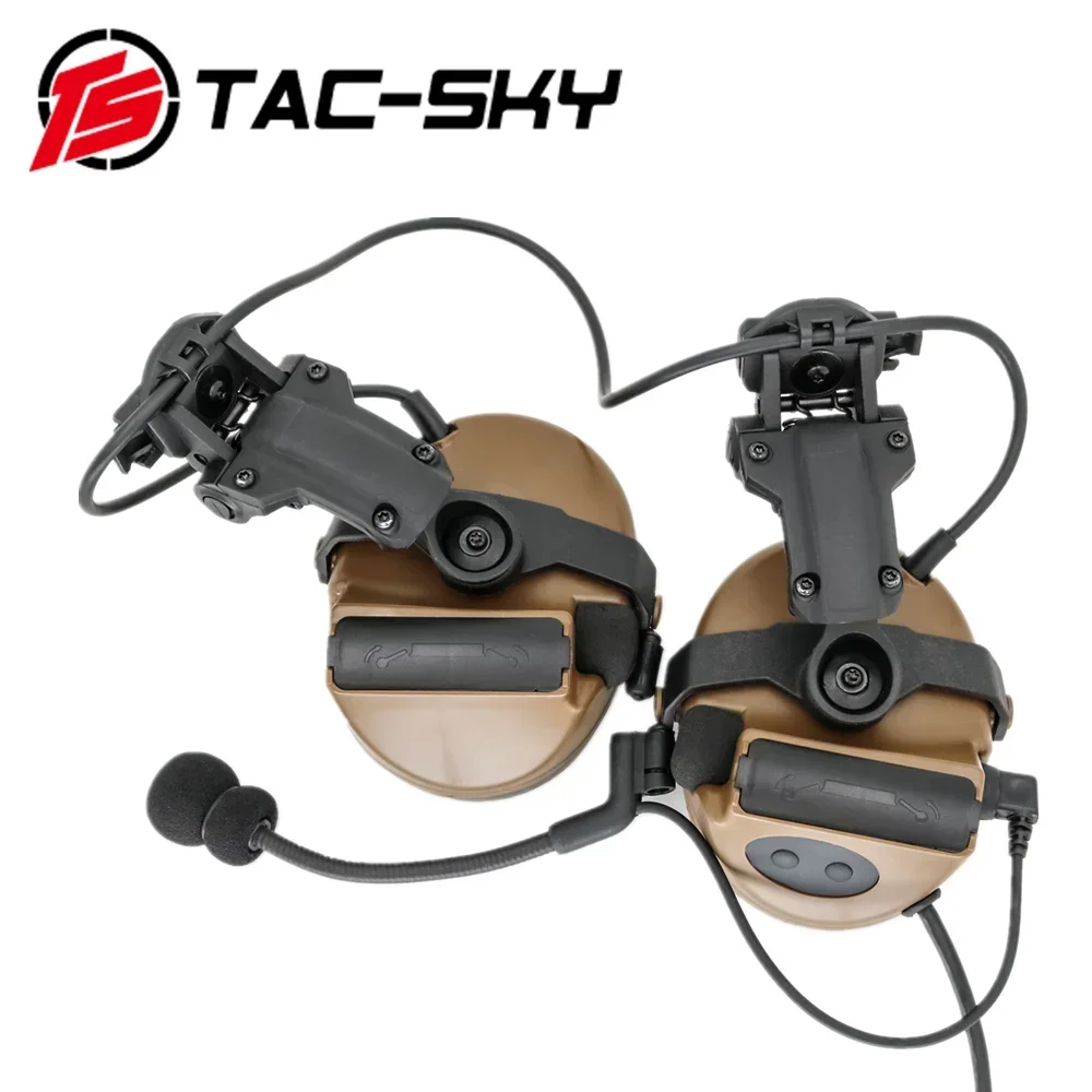 TAC SKY COMTA Tactical Headset COMTA II ARC Helmet Rail Bracket Airsoft Headphone Noise Reduction Pickup Shooting Headset