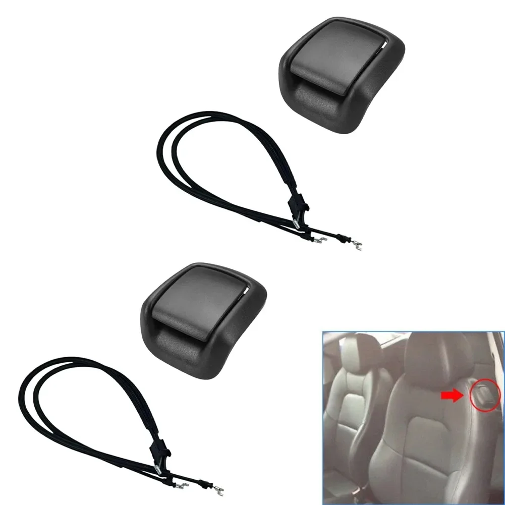Car Seat Tilt Handle Seats Tilt Cable Black Seat Handle Includes Pull Cords Fits MK5 MK6 For Ford Fiesta MK5 MK6