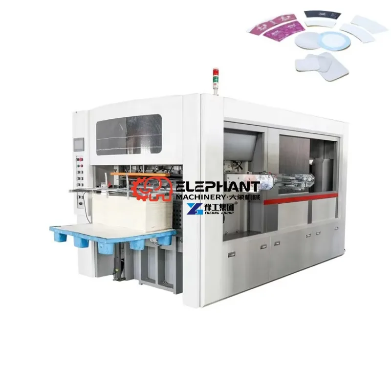 Automatic High Speed Paper Cup Fan Roll To Sheet Creasing Embossing Die Cutting Machine Paper Roll Die Cutter Machine