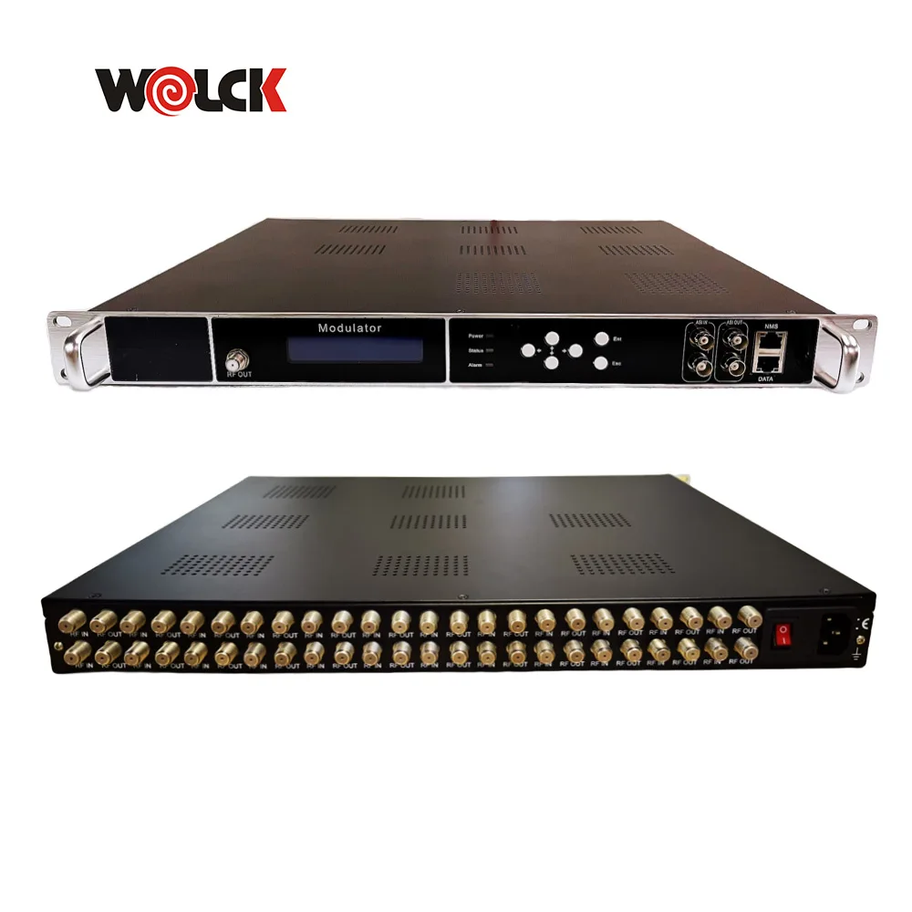 Digital Modulator 4/8/12/16/20/24 Tuner Input DVB-S2 DVB-C DVB-T ATSC DTMBT ISDBT Tuner to Modulator