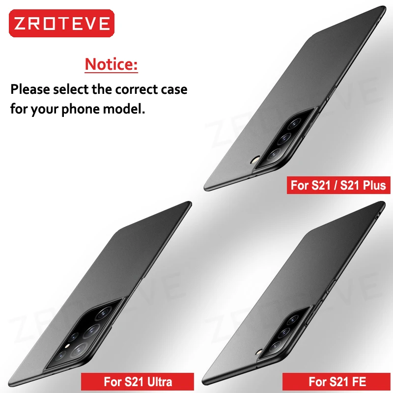 Für Samsung Galaxy S25 Edge S24 S23 Ultra S22 Plus S20 S21 FE S10 S10e Hülle ZROTEVE Schlanke Matte Harte PC-Handyhülle – Detail 7