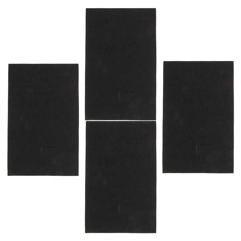 

4pcs Blackout Stickers Light Blocking Film for Electronics Led Dimming Tape Antiglare Design Easy Installation Reusable