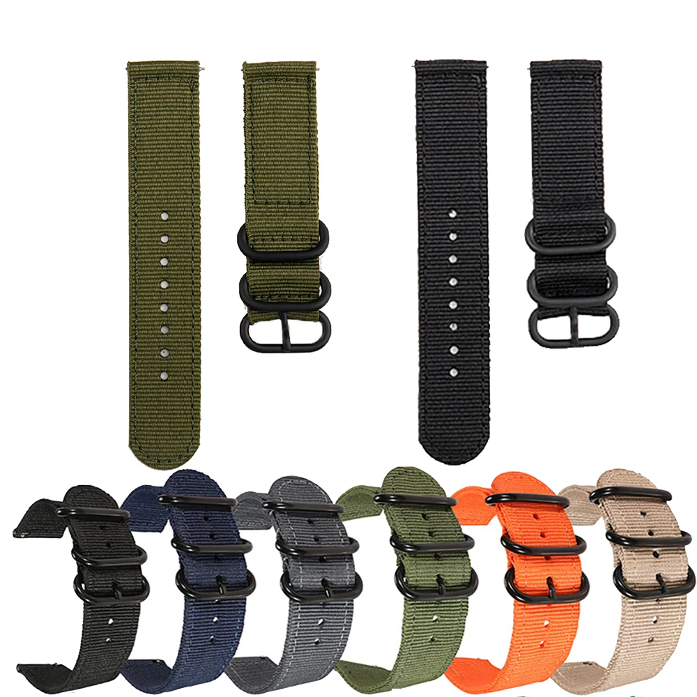 20mm/22mm band For Amazfit GTS 4/2/2e/3/GTS2 Mini/GTR/4/3/Pro/GTR2/42mm/stratos Nylon Watch Bracelet Amazfit bip S U Pro strap