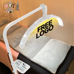 Free LOGO 2025 Wholesale 23-inch LED Nail Lamp Half-Moon Table Light Nail Salon Desk Lamp Half Moon Manicure Lamp Beauty Tools