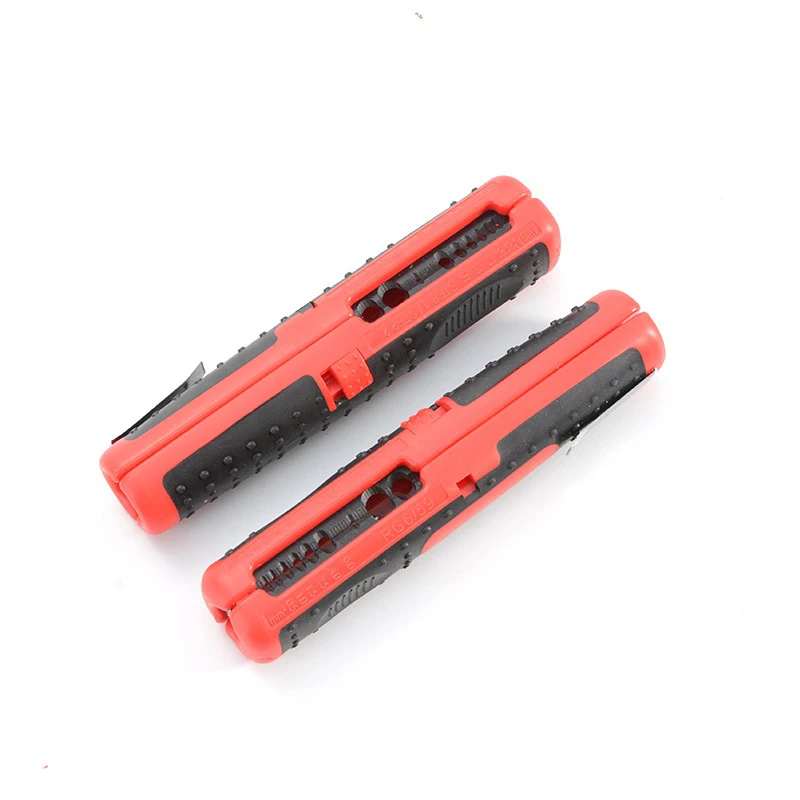 U50  Portable Wire Stripper SK5 Blade Coaxial Cable RG59 RG6 Multifunctional Stripping Cutter Pliers Handle Tool Hardware Tool