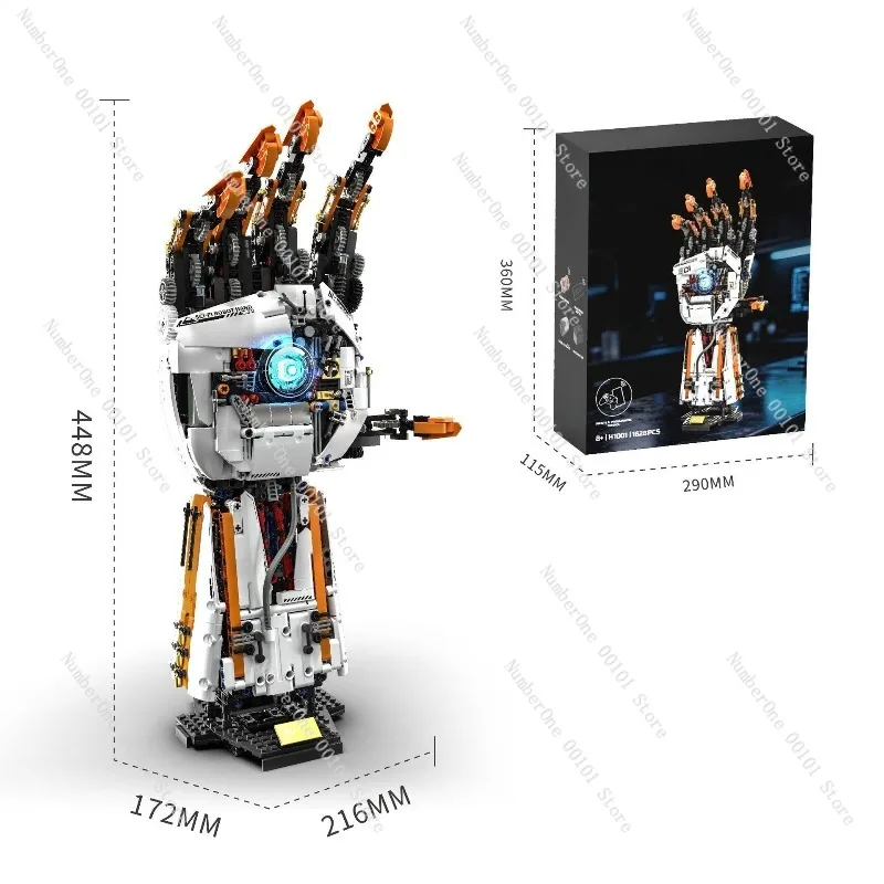 STEM Robotics Building Blocks Mechanical Arm Assembly Set with Light Up Display Model Electric Remote Control Programmable Toy