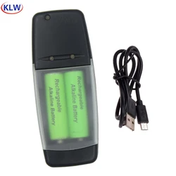 2 slots Smart USB Battery Charger for Rechargeable  Alkaline AA AAA 1.5V Battery intelligent battery charger with LED display