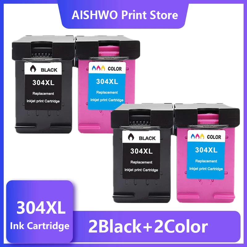 304XL Ink Cartridge Remanufactured Replacement For HP304 Hp 304 XL Deskjet Envy 3752 3755 3758 Printer