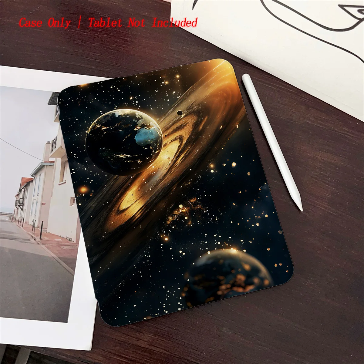 

Planet Printed iPad Case for Pro 12.9/11/Air 10.9/iPad 10.2/Mini 6, Shockproof Wear-Resistant Cover